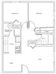 2 Bedroom / 1 Bath